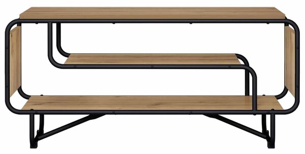 TV állvány 98 x 36 x 45 cm Kézműves Tölgy Szerelt Fa
