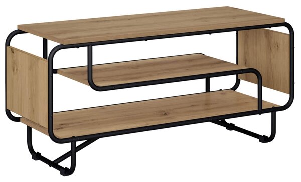TV állvány 98 x 36 x 45 cm Kézműves Tölgy Szerelt Fa
