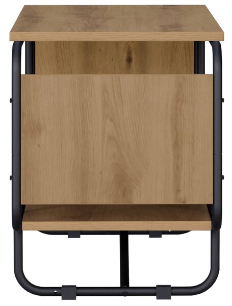 TV állvány 80 x 36 x 45 cm Kézműves Tölgy Szerelt Fa