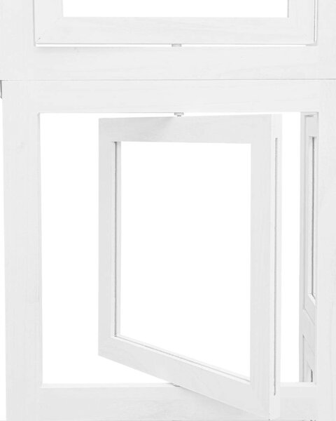 VidaXL Paraván - 6 Paneles - Fehér - Tömörfa - 210x220cm