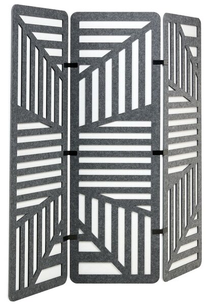 Irodai térelválasztó FUTURA 180 x 180 cm Sötétszürke
