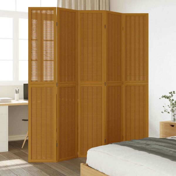VidaXL 5 Paneles Bambusz Térelválasztó - 175-180 x 220 cm