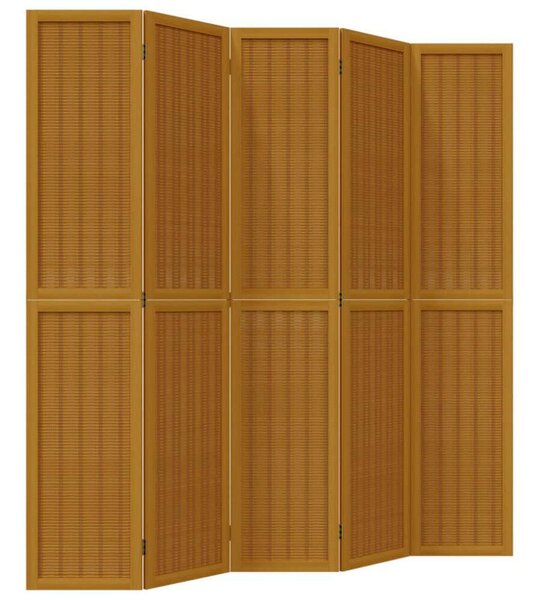 5 Paneles Bambusz Térelválasztó - 175-180 x 200 cm