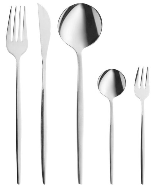 30 darabos evőeszközkészlet RIGATONI Ezüst