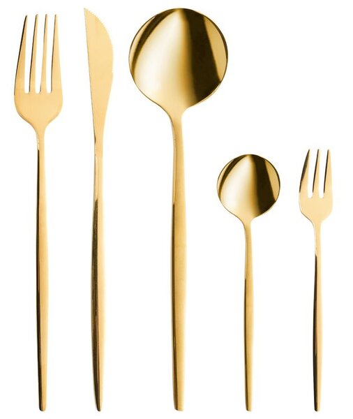 30 darabos evőeszközkészlet RIGATONI Arany