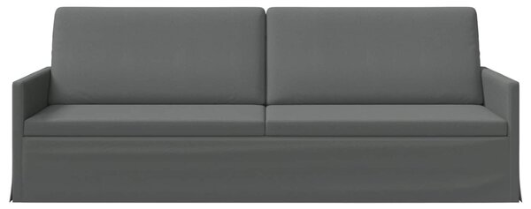 3 személyes kanapé Sötétszürke 220 x 81 x 82 cm Szövet