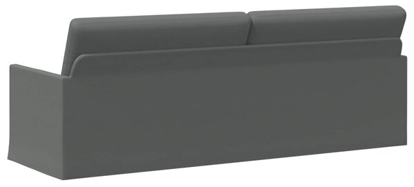 3 személyes kanapé Sötétszürke 220 x 81 x 82 cm Szövet