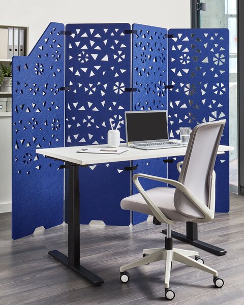 Irodai térelválasztó STARRY 240 x 180 cm Tengerészkék