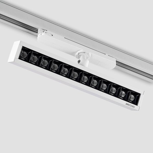 Arcchio Millay LED sávos reflektor fehér 3000K, Fehér / opál, Dolgozószoba / Iroda, Alumínium, Modern