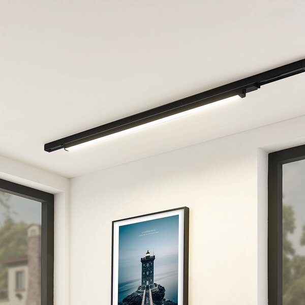 Arcchio LED sín világítás Harlow, fekete, 109 cm, 4000 K, Fekete, Dolgozószoba / Iroda, Alumínium, Modern