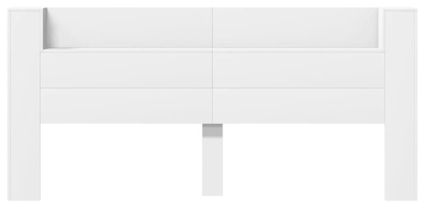 VidaXL fehér áthidalószekrény LED-világítással 220 x 16,5 x 103,5 cm