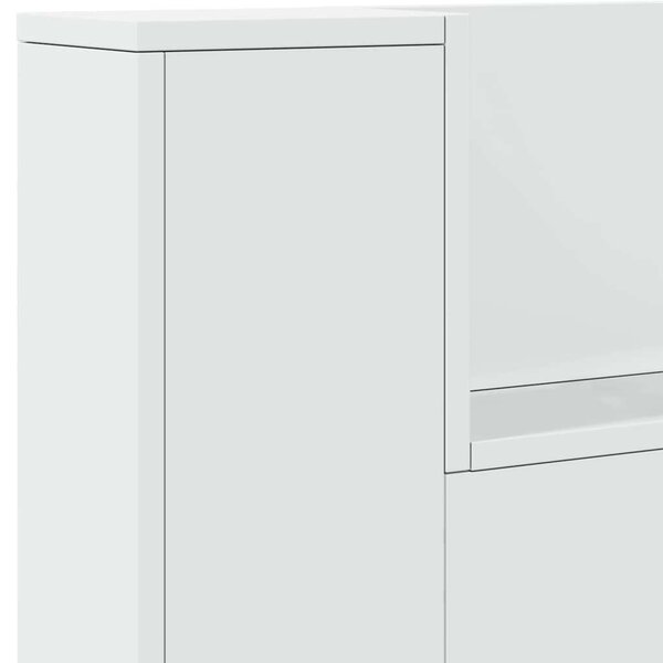 VidaXL fehér áthidalószekrény LED-világítással 220 x 16,5 x 103,5 cm