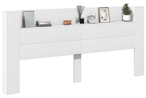 VidaXL fehér áthidalószekrény LED-világítással 220 x 16,5 x 103,5 cm
