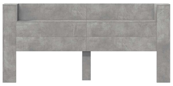 VidaXL Áthidalószekrény - LED Világítás - Betonszürke - 220cm