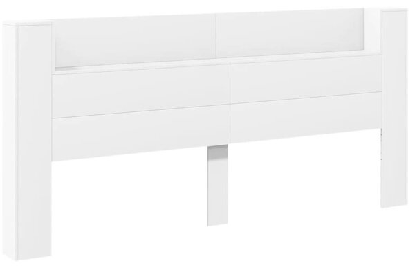 VidaXL fehér áthidalószekrény LED-világítással 220 x 16,5 x 103,5 cm