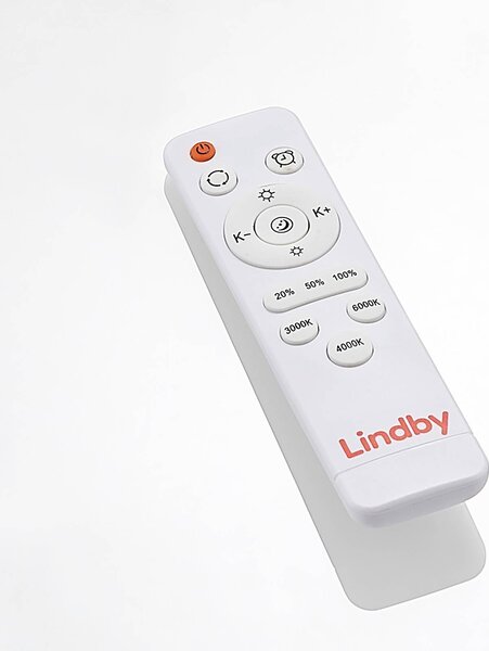 Lindby LED mennyezeti lámpa Sleya Ø 50 cm, fehér, CCT, fényerőszabályzóval, dimmelhető, Fehér / opál, Nappali / Étkező, Modern