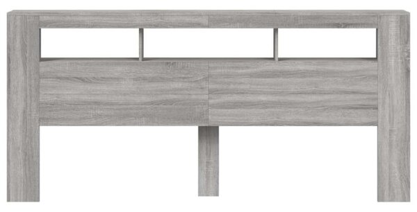 VIDAXL LED Fejtámla - Sonoma Szürke - 220cm