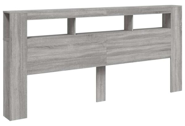 VIDAXL LED Fejtámla - Sonoma Szürke - 220cm