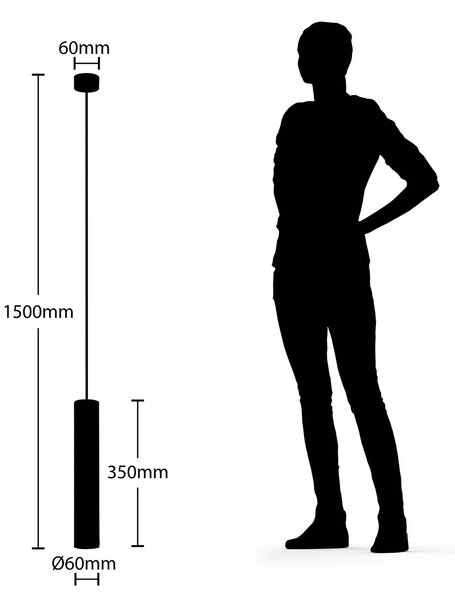 Arcchio Ejona függőlámpa, magasság 35 cm, fehér, alumínium, dimmelhető, Fehér / opál, Folyosó, Alumínium, Modern