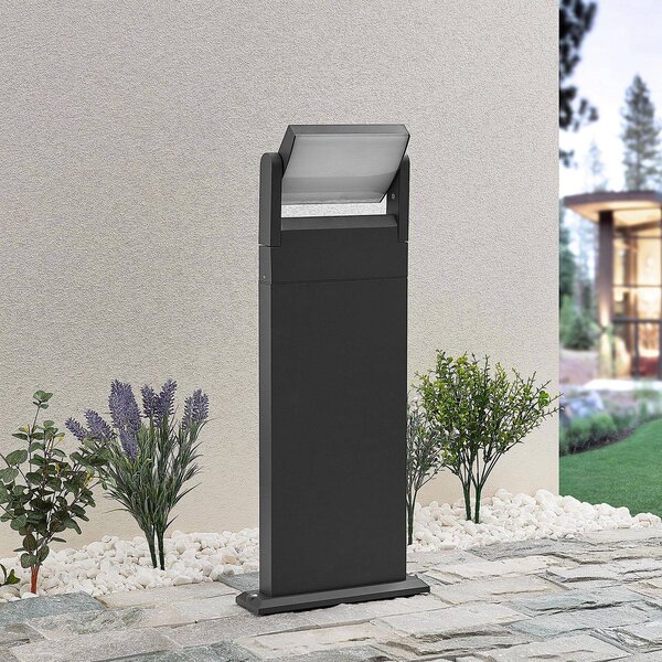 Lindby Cathalena LED-es útvilágítás sötétszürke színben, Alu / szürke / cink, Alumínium, Modern