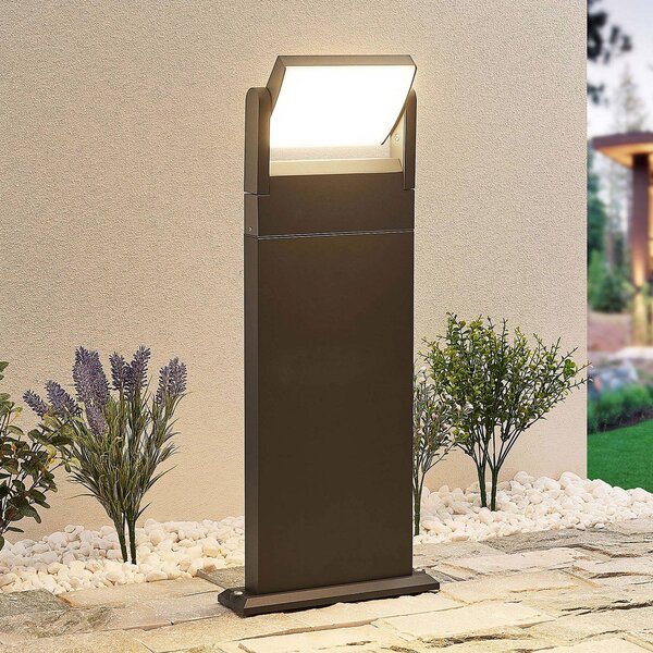 Lindby Cathalena LED-es útvilágítás sötétszürke színben, Alu / szürke / cink, Alumínium, Modern