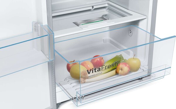 Bosch KSV36VLEP Egyajtós hűtőszekrény, 346L, M: 186, VitaControl, E energiaosztály