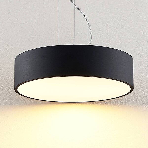 Arcchio LED függőlámpa Noabelle, fekete, 40 cm, fém, dimmelhető, Fekete, Konyha, fém, Modern