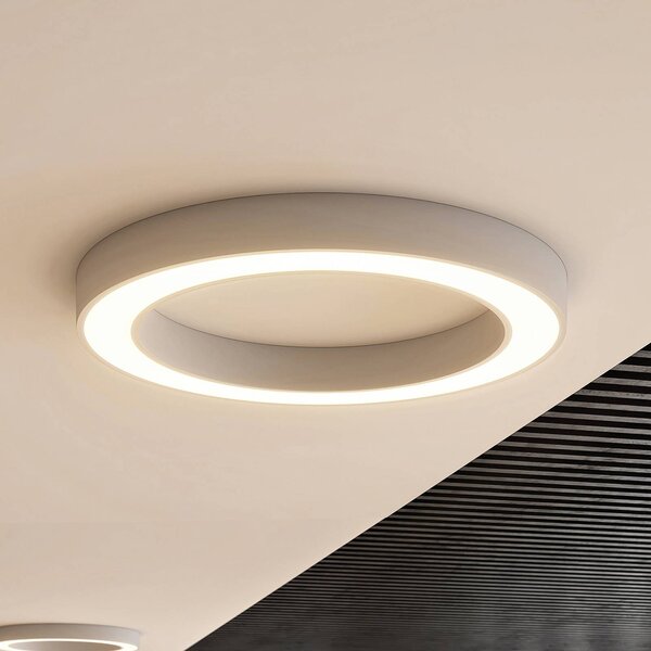 Arcchio Sharelyn LED mennyezeti világítás, 80 cm átmérőjű, fehér, dimmelhető, dimmelhető, Fehér / opál, Konyha, Alumínium, Modern