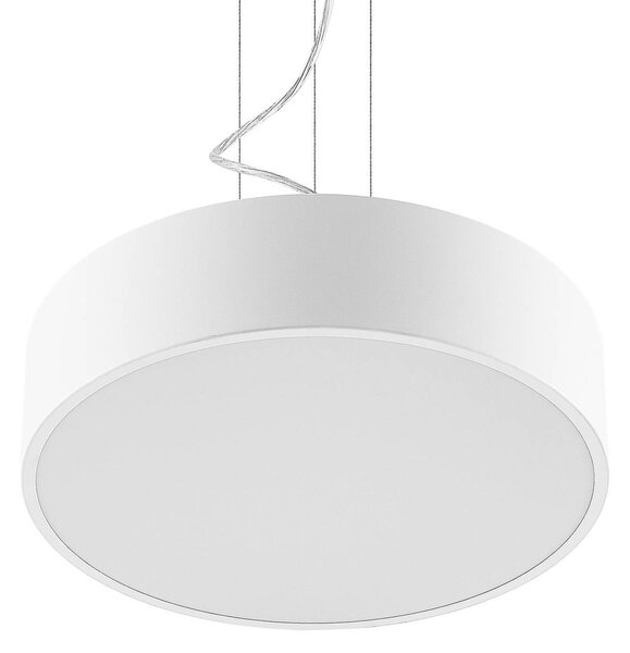 Arcchio LED-es függőlámpa Noabelle, Ø 40 cm, fehér, fém, dimmelhető, Fehér / opál, Konyha, fém, Modern