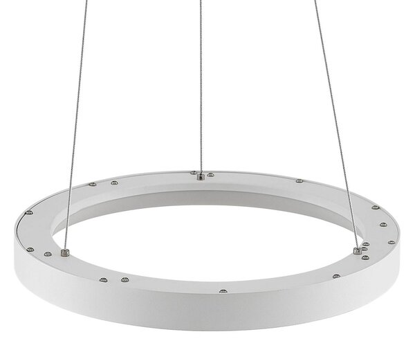 Arcchio LED lógó világítás Vivy, Ø 38 cm, fehér, fém, dimmelhető, Fehér / opál, Konyha, fém, Modern