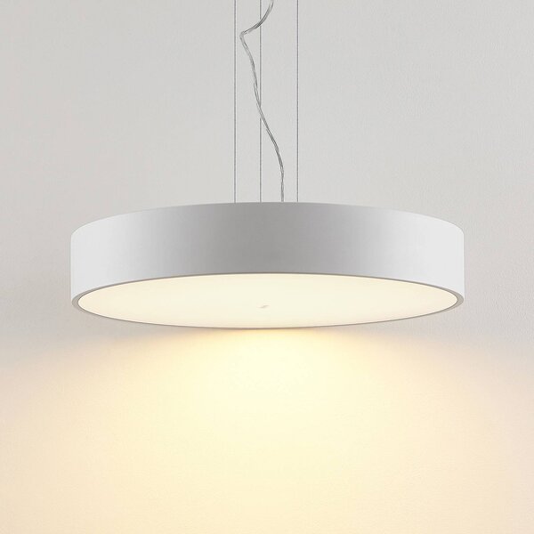 Arcchio LED lógó lámpa Noabelle, Ø 60 cm, fehér, fém, dimmelhető, Fehér / opál, Konyha, fém, Modern