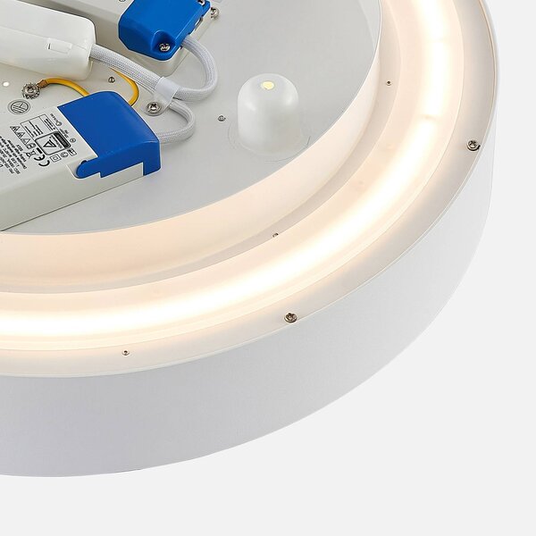 Arcchio LED mennyezeti lámpa Vanida, fehér, Ø 40 cm, fel/le, dimmelhető, Fehér / opál, Konyha, Alumínium, Modern
