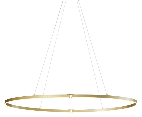 Design függőlámpa sárgaréz 120cm LED-del, 3 lépésben dimmelhető - Ovallo