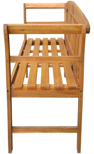 Akácfa Kerti Pad - 157 cm - Rózsás Faragással
