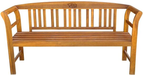 Akácfa Kerti Pad - 157 cm - Rózsás Faragással