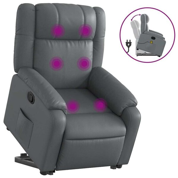 Relax - Masszázsfotel - Dönthető - Szürke