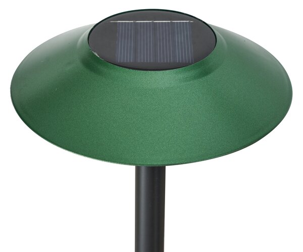 4 darabos zöld leszúrható spotlámpa készlet LED-del IP44 Solar - Mushroom