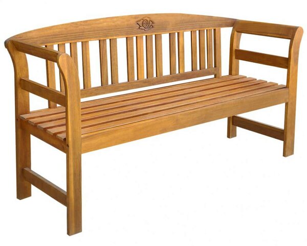 Akácfa Kerti Pad - 157 cm - Rózsás Faragással
