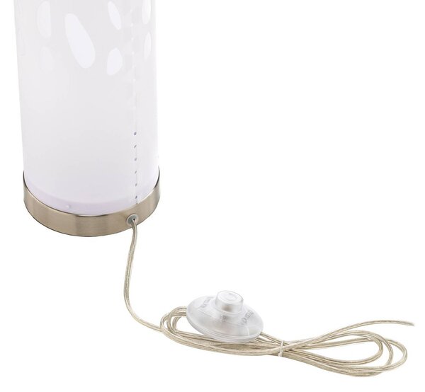 Lindby Alisea álló lámpa, 104 cm, fehér, GU10, Fehér / opál, Nappali / Étkező, Műanyag, Modern