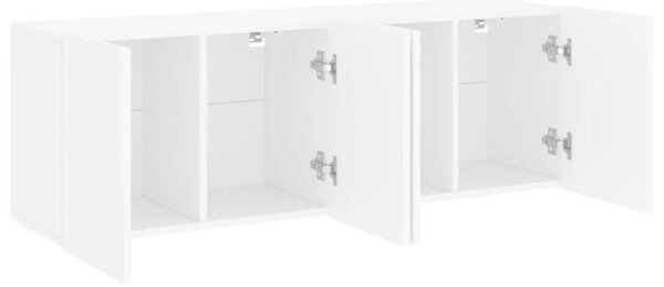 Modern Falra Szerelhető TV Szekrény - Fehér - 60x30x41 cm