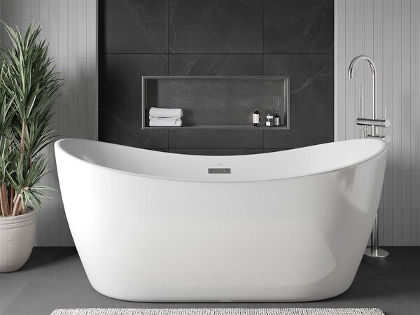 Mexen X-Wall-R falba építhetö polc falfülke 90 x 30 cm, inox - 1910903010 Falfülke