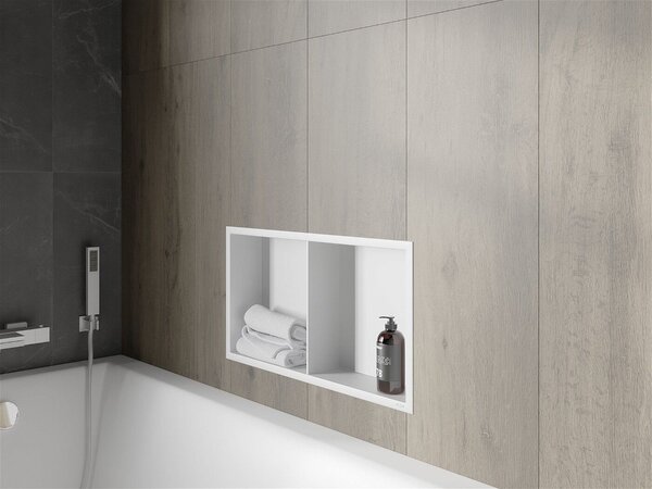 Mexen X-Wall-R falba építhetö polc falfülke polcal 60 x 30 cm, fehér - 1920603010S Falfülke
