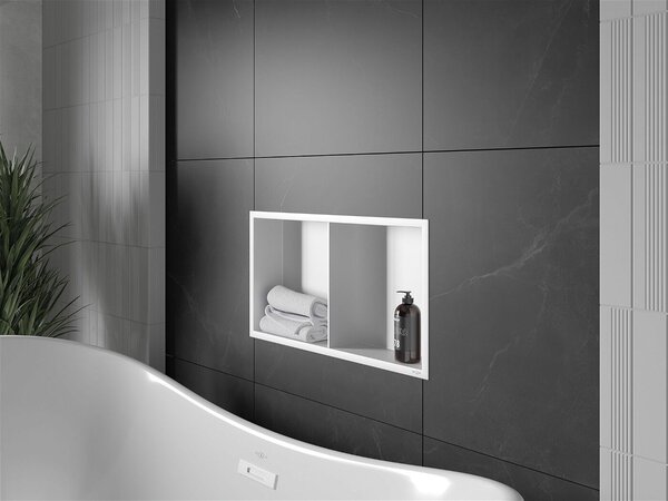 Mexen X-Wall-R falba építhetö polc falfülke polcal 60 x 30 cm, fehér - 1920603010S Falfülke