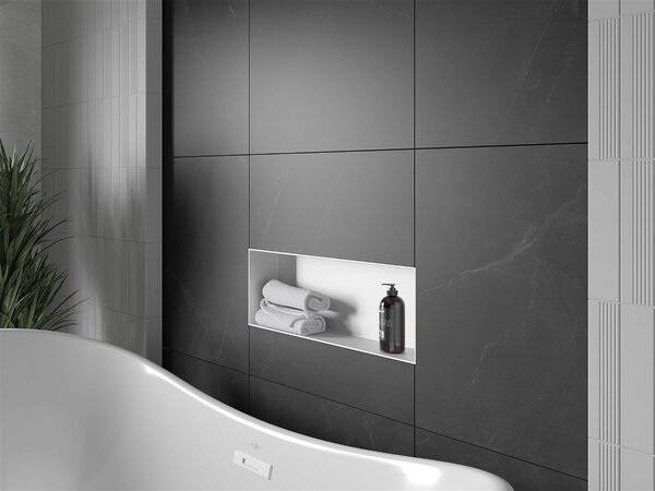 Mexen X-Wall-NR falba építhetö polc falfülke burkolható keret 60 x 20 cm, fehér - 1921602010 Falfülke