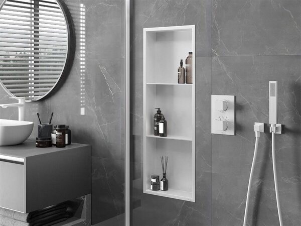 Mexen X-Wall-R falba építhetö polc falfülke polcal 90 x 30 cm, fehér - 1920903010S Falfülke