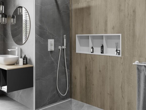 Mexen X-Wall-R falba építhetö polc falfülke polcal 90 x 30 cm, fehér - 1920903010S Falfülke