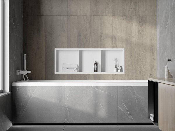 Mexen X-Wall-R falba építhetö polc falfülke polcal 90 x 30 cm, fehér - 1920903010S Falfülke