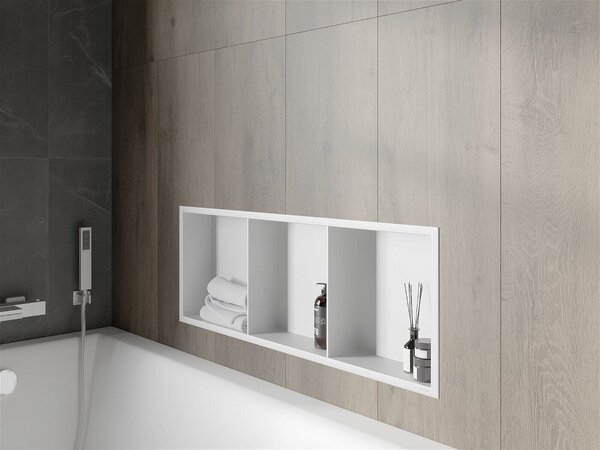 Mexen X-Wall-R falba építhetö polc falfülke polcal 90 x 30 cm, fehér - 1920903010S Falfülke