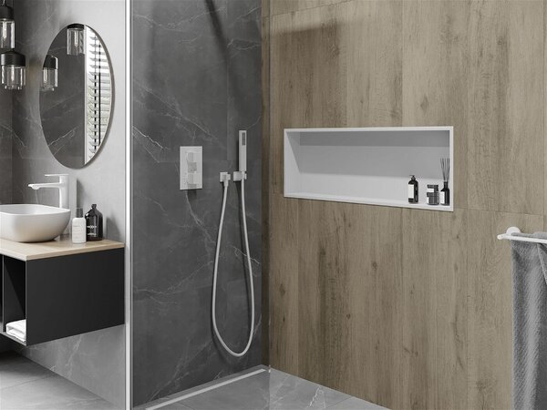 Mexen X-Wall-R falba építhetö polc falfülke 90 x 30 cm, fehér - 1920903010 Falfülke