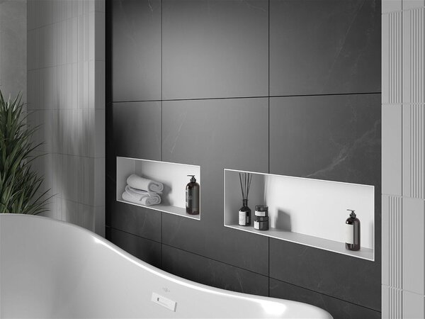 Mexen X-Wall-NR falba építhetö polc falfülke burkolható keret 60 x 20 cm, fehér - 1921602010 Falfülke